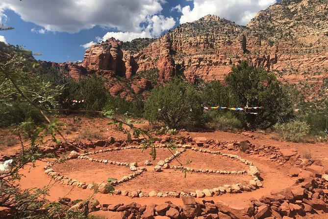 Amitabha Stupa and Peace Park Sedona, Arizona Experience - The Medicine Wheel smudging: clearing energy before you hike