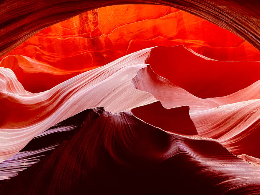 Page: Lower Antelope Canyon Prime-Time Guided Tour - Walking the canyon corridor: colors, wave shapes, and photo stops