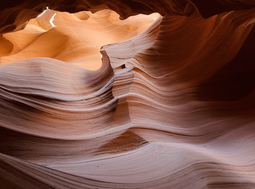 Page: Upper & Lower Antelope Canyon Combo Day Trip - Lower Antelope Canyon: V-shaped walls, stairs, and ladders
