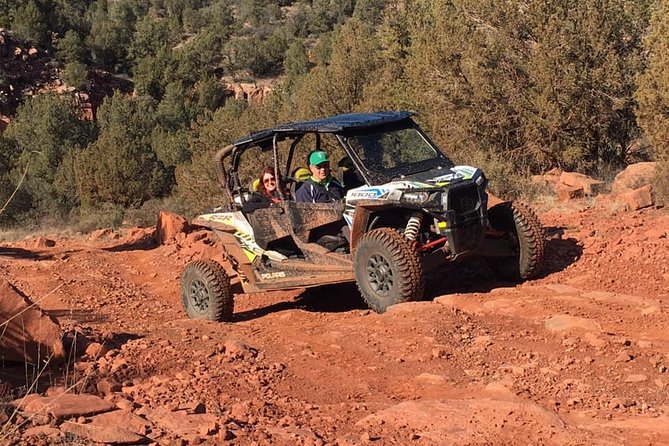 Polaris RZR 4 seater Full Day Rental - What Sedona trail riding feels like: dust, roughness, and noise