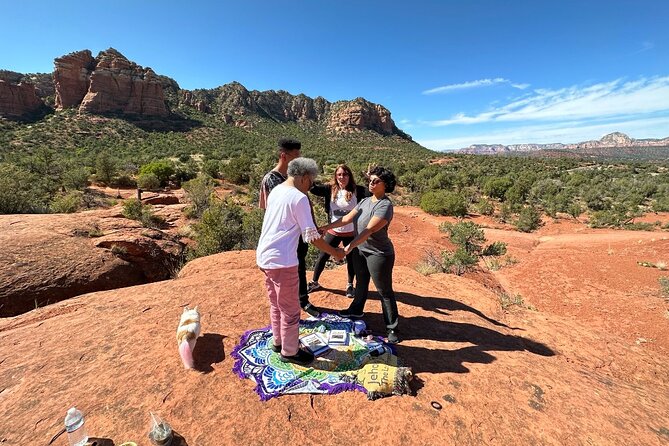 Sunset Reiki, Breathwork and Sound Healing at Bell Rock in Sedona - Reiki Guidance with Dr. Harmony and Deremiah CPE