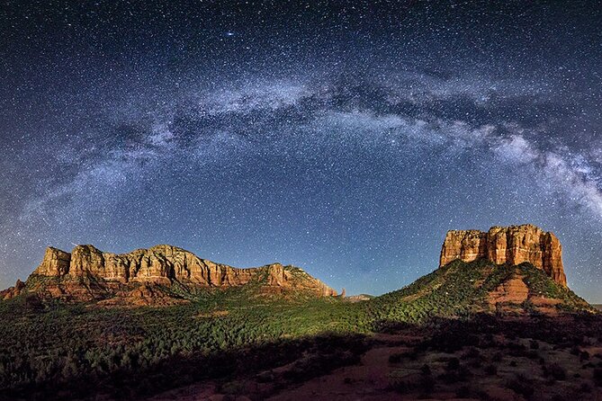 The Night Sky Star Story, Galaxy, and Sedona Story Tour - Stop 1 in Sedona: the sky you can see when the moon cooperates