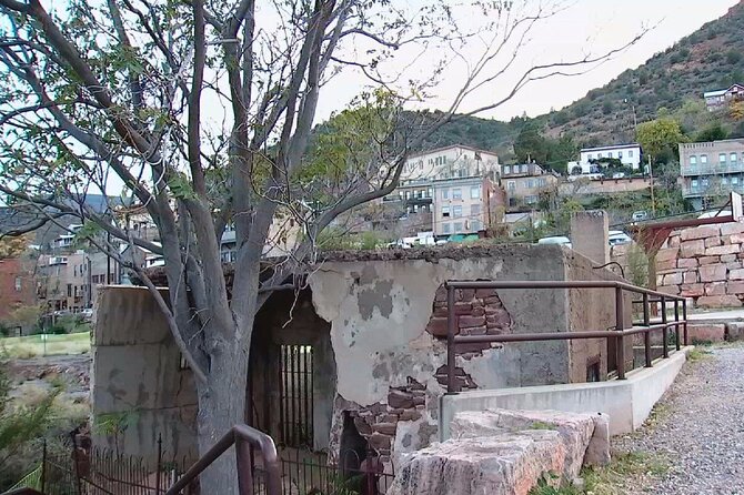 Wild Wild West Tour of Jerome - Stop 3: United Verde Copper Company marker (1882 to WWI scale)
